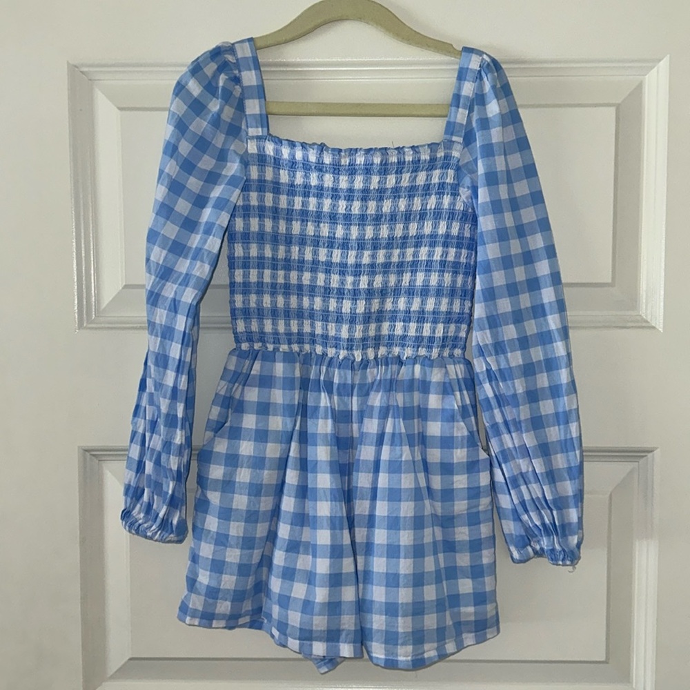Size 6 Girls Janie and Jack Gingham Romper
